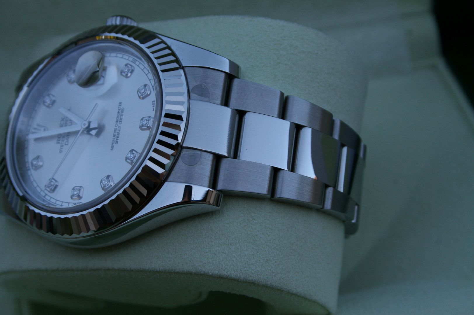 rolex datejust 41mm silver dial